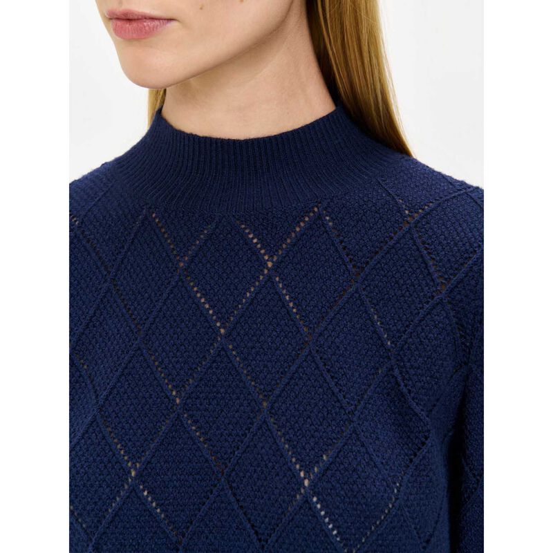 Veronika Maine Diamond Pattern Puff Sleeve Knit image number 6
